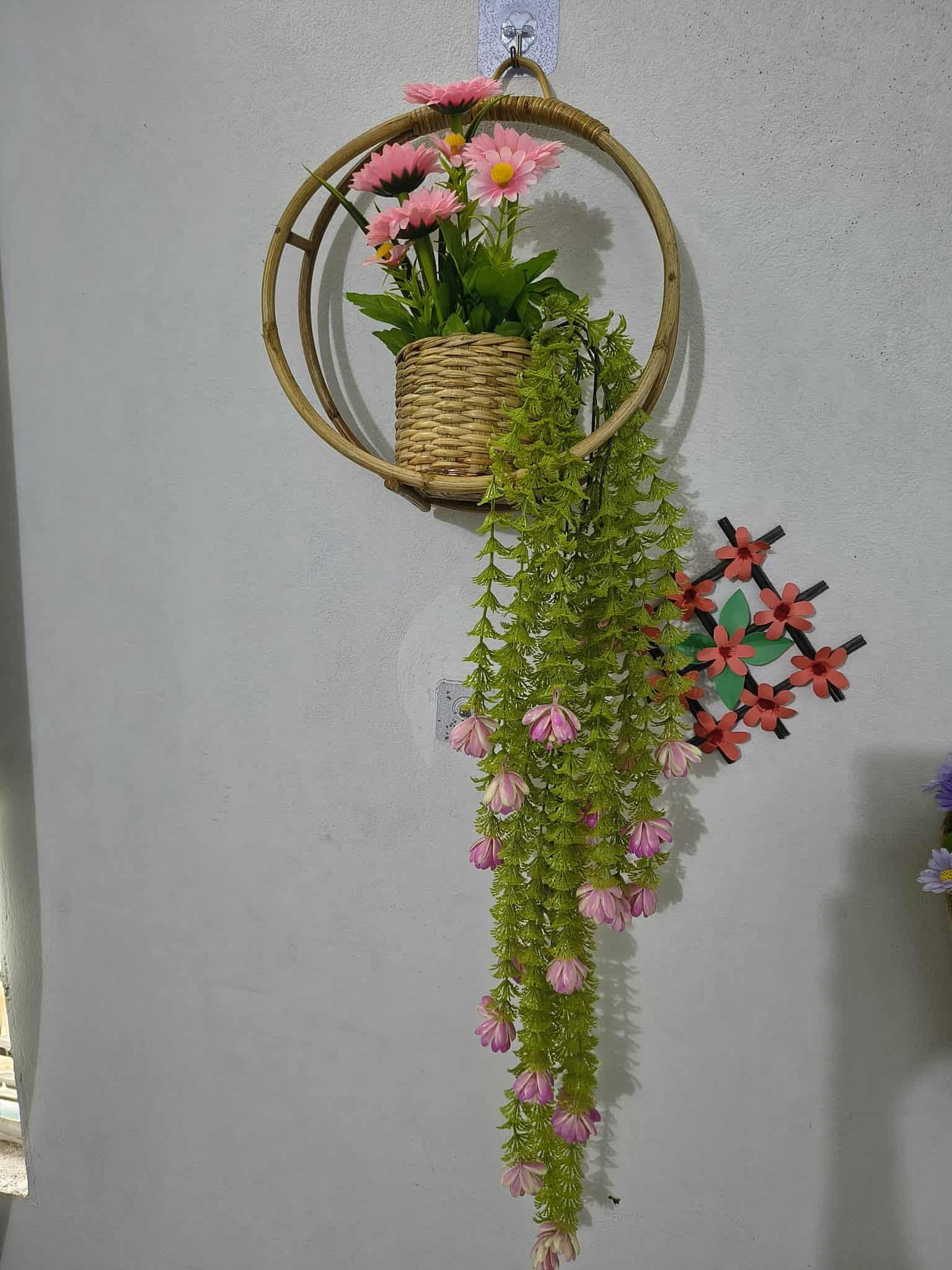 বেতের রিং ফুলদানি কম্বো