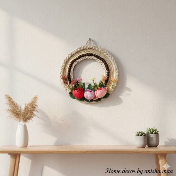 Jute Decor - triple rose