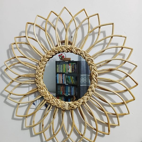 Cane Mirror - 23 inch